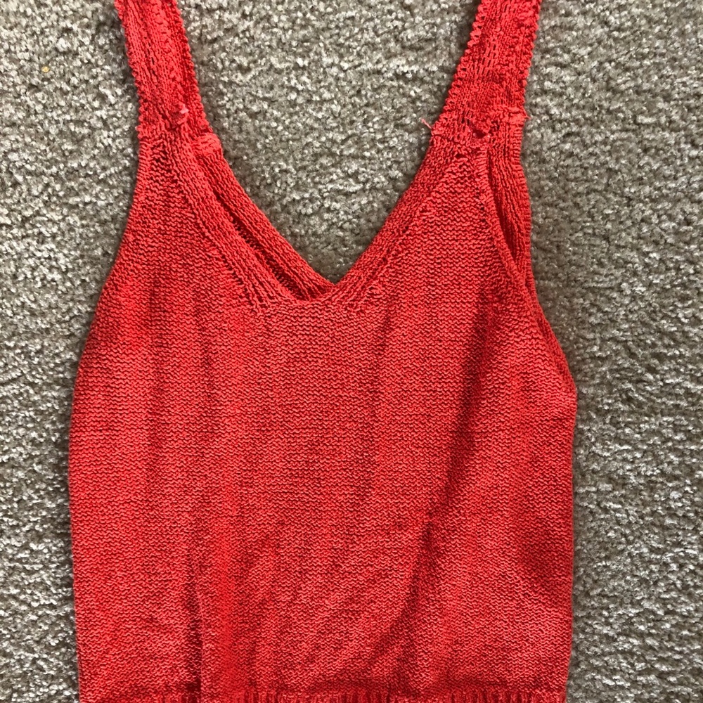 Madewell crochet tank top